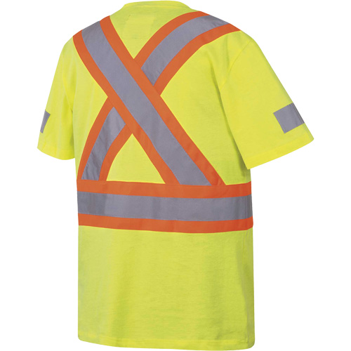 6980 T-shirt de s&eacute;curit&eacute;, Coton, Petit, Jaune lime haute visibilit&eacute; Chandler Sales