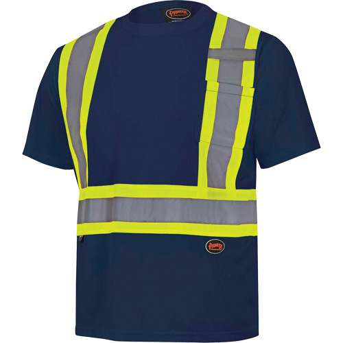 6992N Chandail de s&eacute;curit&eacute; en il-de-perdrix, Polyester, T-petit, Bleu marin Chandler Sales