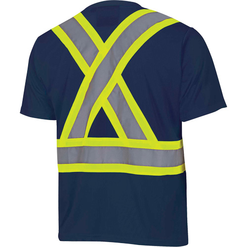 6992N Chandail de s&eacute;curit&eacute; en il-de-perdrix, Polyester, T-petit, Bleu marin Chandler Sales