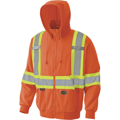 6940 Zip Style Hoodie, Small, High Visibility Orange Chandler Sales