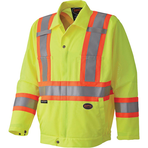 5999J Manteau de s&eacute;curit&eacute; routi&egrave;re, Polyester, Jaune lime haute visibilit&eacute;, T-petit Chandler Sales