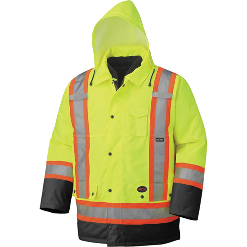 5021BB Manteau imperm&eacute;able 7 en 1, Jaune lime haute visibilit&eacute;, T-petit Chandler Sales