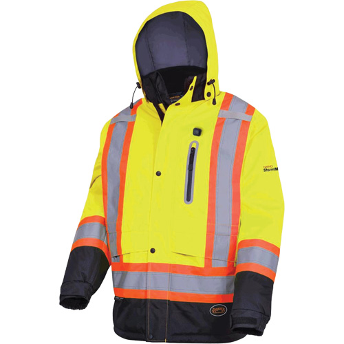 5408 Veste imperm&eacute;able &agrave; isolation thermique, Hommes, Petit, Jaune lime haute visibilit&eacute; Chandler Sales