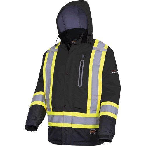 5409 Veste imperm&eacute;able &agrave; isolation thermique, Hommes, Petit, Noir Chandler Sales