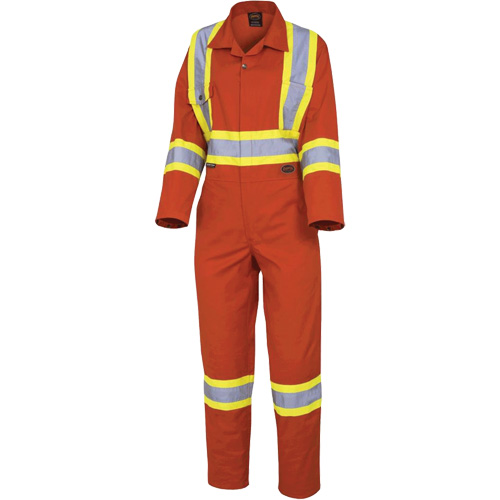 5514W Women's Safety Coveralls, X-Small, High Visibility Orange Chandler Sales