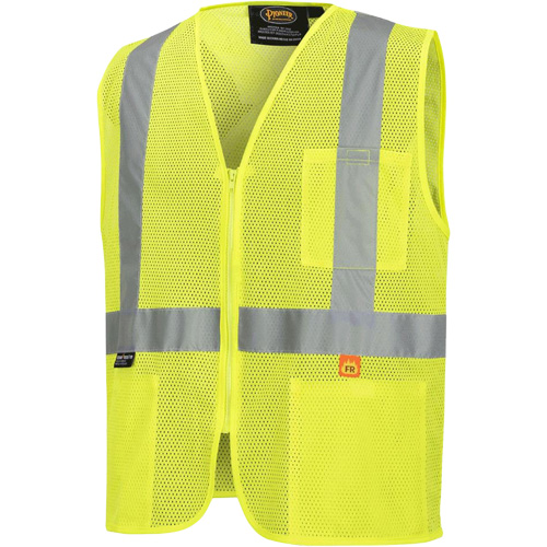 6944 Veste de s&eacute;curit&eacute; ignifuge, Jaune lime haute visibilit&eacute;, Petit, Polyester Chandler Sales