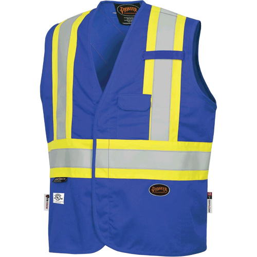 7730 FR-Tech&reg; Flame-Resistant Arc Safety Vest, Small, Royal Blue, 10 cal/cm² Chandler Sales