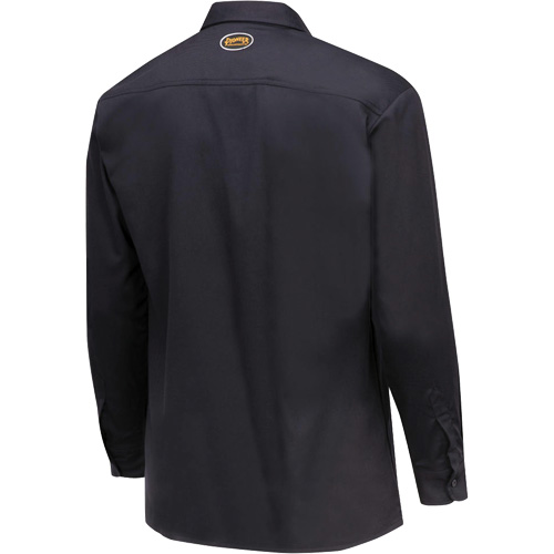 7742 FR-Tech&reg; Flame-Resistant Safety Shirt, Small, Navy Blue Chandler Sales