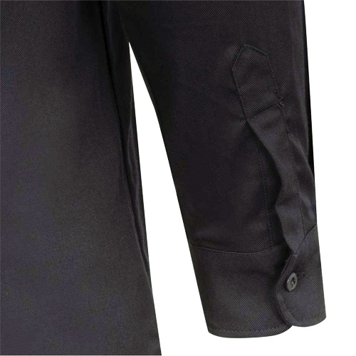 7742 FR-Tech&reg; Flame-Resistant Safety Shirt, Small, Navy Blue Chandler Sales