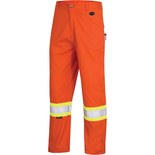 7763 Pantalon de s&eacute;curit&eacute; haute visibilit&eacute; r&eacute;sistant aux arcs &eacute;lectriques FR-Tech 88/12, 30, x 30, Orange haute visibilit&eacute;, 9,7 cal/cm² Chandler Sales