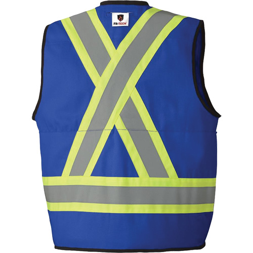 7733 FR-Tech&reg; Flame-Resistant Arc Surveyor's Vest, Small, Royal Blue, 9.7 cal/cm² Chandler Sales