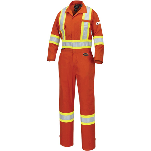 7702W FR-Tech&reg; Women's FR/Arc-Rated Coveralls, Size X-Small, High Visibility Orange, 10 cal/cm² Chandler Sales