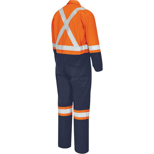 7702BB Combinaison de s&eacute;curit&eacute; FR-Tech 2 tons, Taille 36, Bleu marin/Orange, 10 cal/cm² Chandler Sales