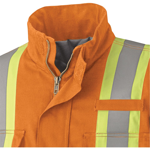 5533 Flame-Resistant Safety Parka, Small, High Visibility Orange, 58 cal/cm² Chandler Sales