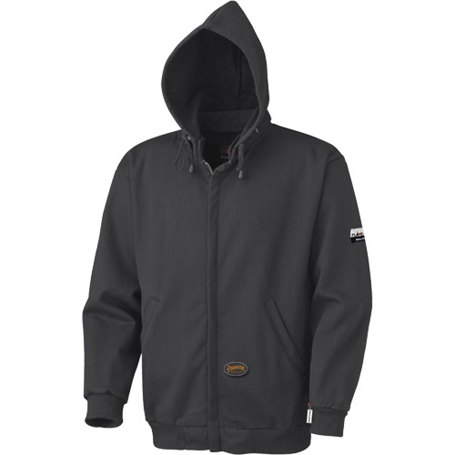 337 Flame-Resistant Zip Style Hoodie, Men's, X-Small, Black, 22 cal/cm² Chandler Sales