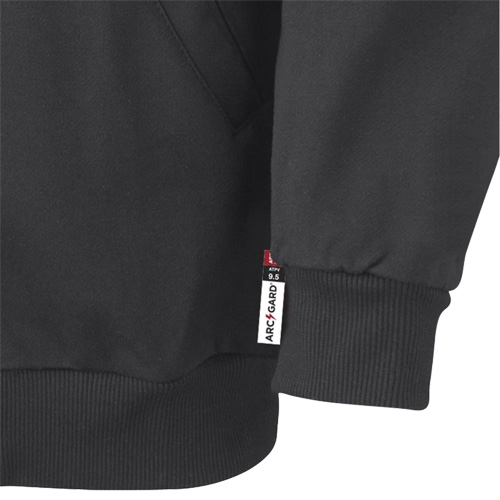 337 Flame-Resistant Zip Style Hoodie, Men's, X-Small, Black, 22 cal/cm² Chandler Sales