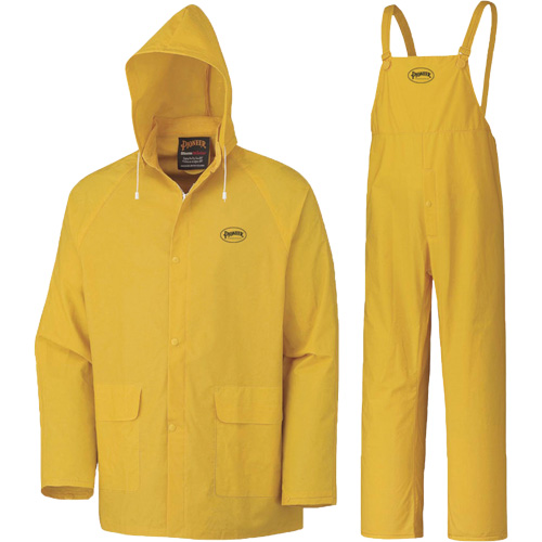 577 3-Piece Rain Suit, Polyester/PVC, 6X-Large, Yellow Chandler Sales