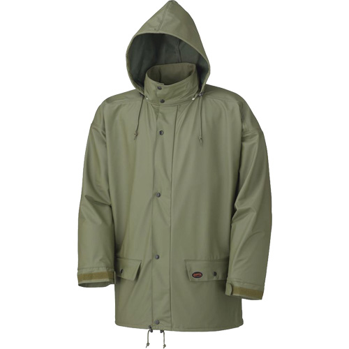 D7000 Stretch Rain Jacket, Polyurethane, X-Small, Green Chandler Sales