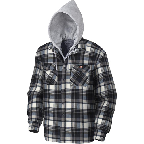 415BG Quilted Hooded Shirt, Men's, X-Small, Multi-Colour Chandler Sales