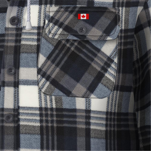 415BG Quilted Hooded Shirt, Men's, X-Small, Multi-Colour Chandler Sales