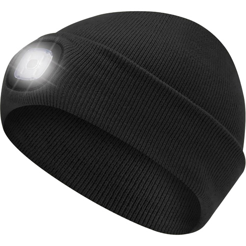 5678 Knit Toque with LED Headlight, Fleece Lining, One Size, Black Chandler Sales