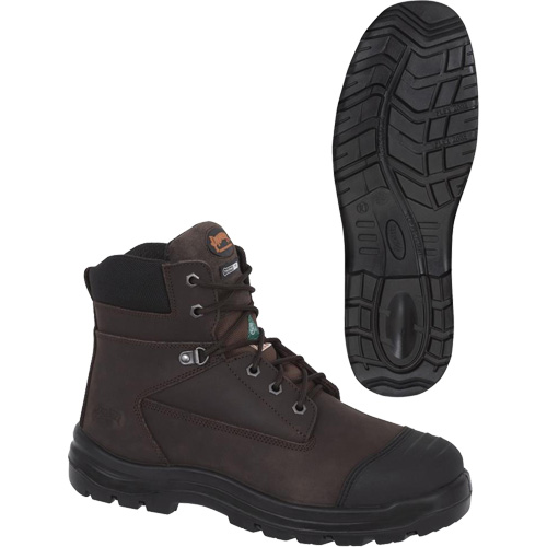 1026 Brown 6" Work Boots, Leather, Steel Toe, Size 10 Chandler Sales
