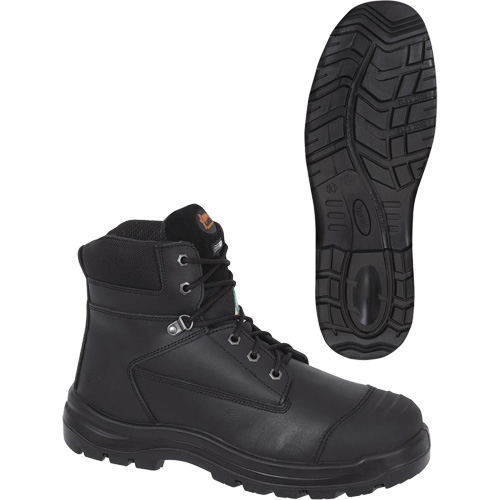 1025 Black 6" Work Boots, Leather, Steel Toe, Size 10 Chandler Sales