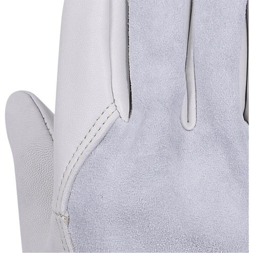 535G Gants de chauffeur beige, Petit, Paume en Cuir fleur de vache Chandler Sales
