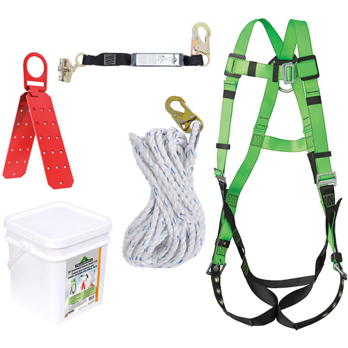 RK8-50 Ensemble de protection contre les chutes &agrave; illets, Trousses pour couvreur de toit Chandler Sales