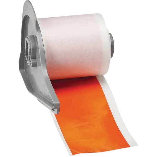 All-Weather Permanent Adhesive Label Tape, Vinyl, Orange, 2" Width Chandler Sales