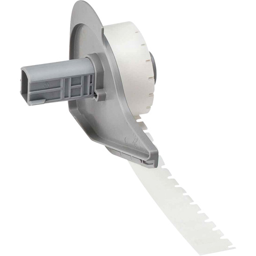 Harsh Environment Multi-Purpose Labels, Polyester, 0.35" L x 0.2" H, Black on Clear Chandler Sales