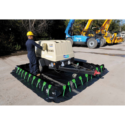 Ultra-Containment Berm&reg;, 1496 US gal. Capacity, 10' W x 20' L x 12" H, Stake Wall Chandler Sales