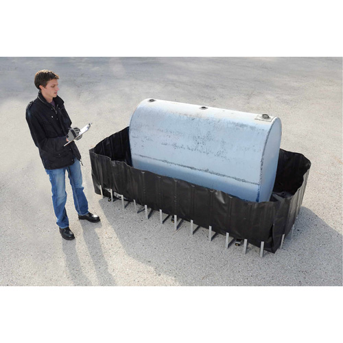 Conteneur flexible pour r&eacute;servoir de carburant avec drain Ultra-275 Containment Sump, 102" lo x 48" la, 400 gal. US Capacit&eacute; Chandler Sales