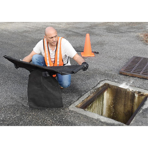Square Ultra-Drain Guard&reg; Catch Basin Insert with Overflow Port, Oil & Sediment, 16" - 28" L x 20" - 36" W Chandler Sales