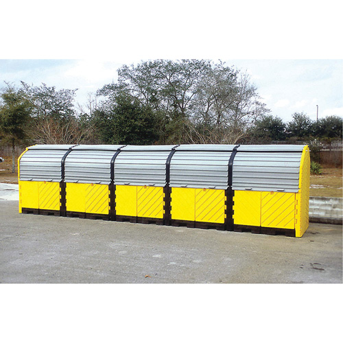 P20 Plus Ultra-Hard Top Spill Pallets&reg; with Drain, 312" L x 79" W x 62" H, 9000 lbs. Load Capacity Chandler Sales