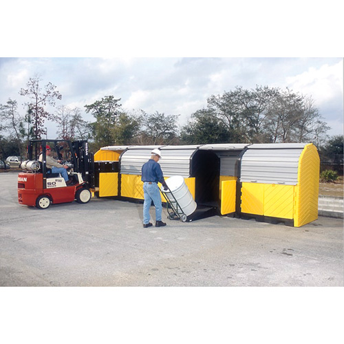P20 Plus Ultra-Hard Top Spill Pallets&reg; with Drain, 312" L x 79" W x 62" H, 9000 lbs. Load Capacity Chandler Sales