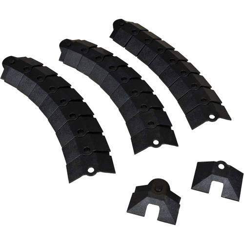 Grand Ultra-Sidewinder Cable Protection System avec capuchons, 34" x 13,6" x 2,1", 260 lb (0,13 tonnes) Chandler Sales