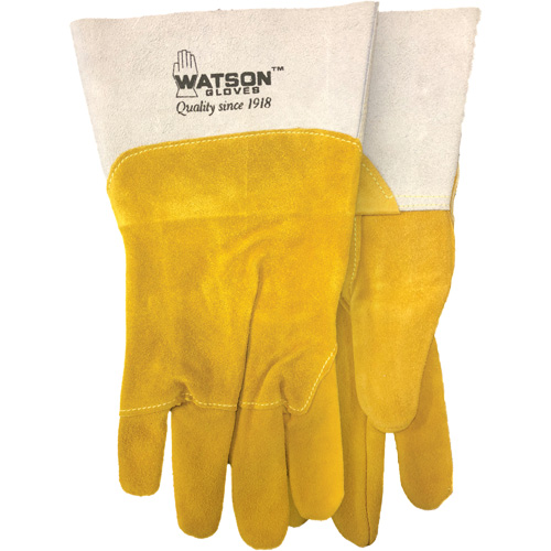 Gants de soudure robustes, Cuir fleur de ch&egrave;vre/Cuir de vache refendu, Taille Moyen Chandler Sales