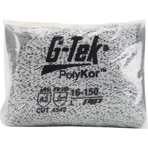 Gants r&eacute;sistants aux coupures G-Tek en tricot sans couture, Taille T-petit, Calibre 13, Rev&ecirc;tement Polyur&eacute;thane, Enveloppe en PolyKor, ASTM ANSI niveau A2/EN 388 niveau B Chandler Sales