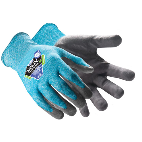 Helix&reg; 3055 Bamboo TwinFlex&reg; Cut-Resistant Gloves, Size 5/2X-Small, 18 Gauge, Nitrile Coated, HPPE/Polyamide Shell, ASTM ANSI Level A4 Chandler Sales