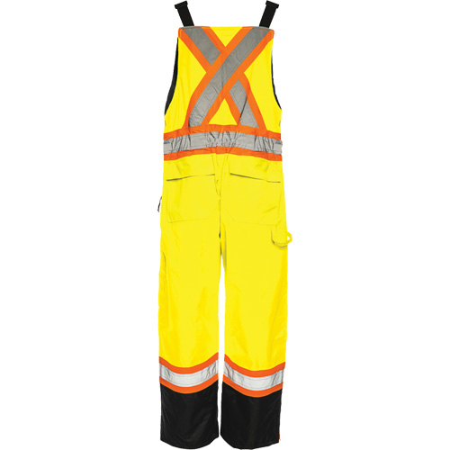 TO1 Winter Traffic Overalls, Polyester, Small, Black/High Visibility Lime-Yellow Chandler Sales
