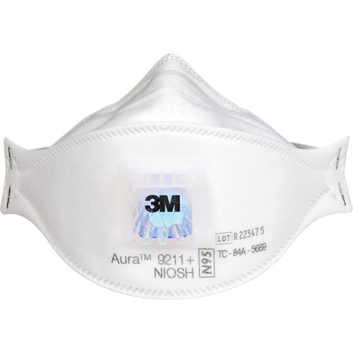 Aura 9211+ Particulate Respirator, N95, NIOSH Certified Chandler Sales