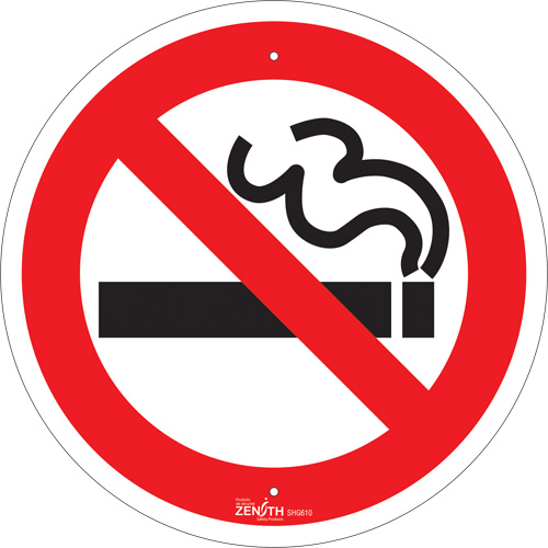No Smoking CSA Standard Safety Sign, 12" x 12", Aluminum, Pictogram Chandler Sales