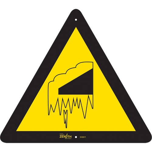 Falling Snow/Ice CSA Standard Safety Sign, 12" x 12", Aluminum, Pictogram Chandler Sales