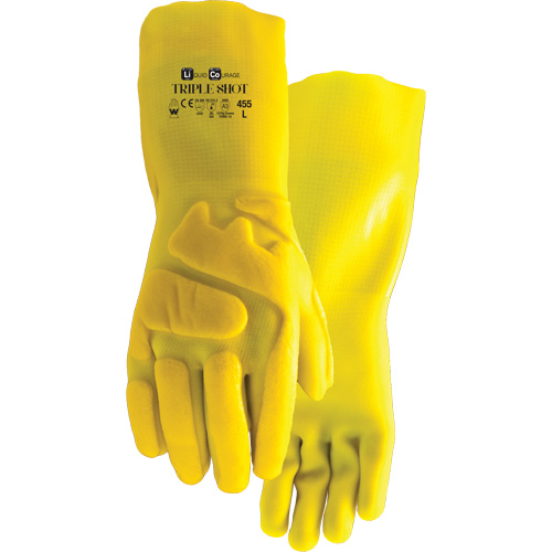 455 Triple Shot Cut-Resistant Gloves, Size Large, PVC, Nylon Inner Lining Chandler Sales