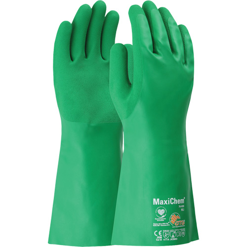 Gants r&eacute;sistants aux produits chimiques ATG MaxiChem, Taille Petit, 14" lo, Nitrile Chandler Sales