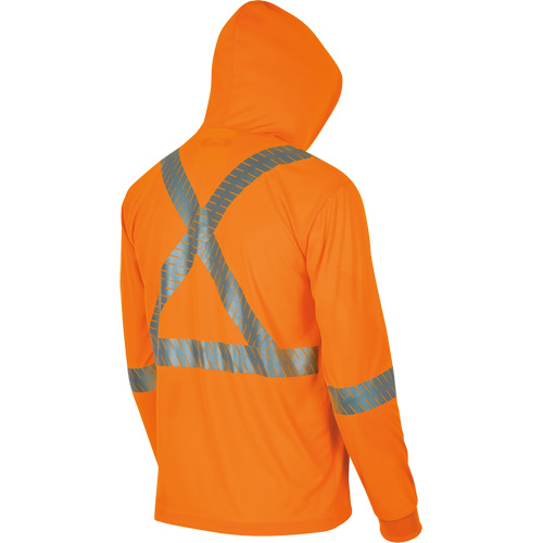 6964 Chandail &agrave; capuchon de s&eacute;curit&eacute; en il-de-perdrix, Petit, Orange haute visibilit&eacute; Chandler Sales
