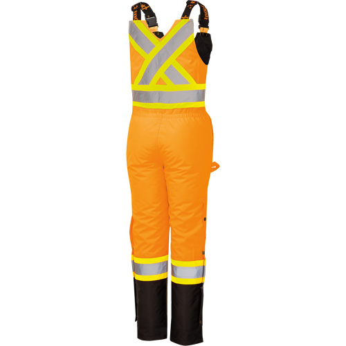 5040BBW Combinaison de s&eacute;curit&eacute; imperm&eacute;able haute visibilit&eacute; pour femmes, Polyester, T-petit, Noir/Orange haute visibilit&eacute; Chandler Sales