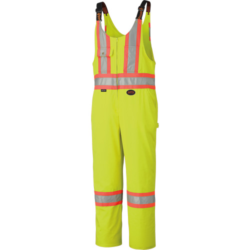 6616T High-Visibility Heavy-Duty Overalls, Poly-Cotton, 40 (Tall), High Visibility Lime-Yellow Chandler Sales