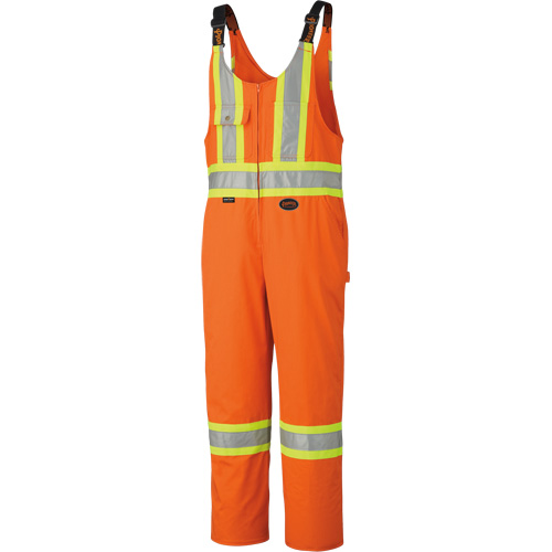 6617ZT High-Visibility Safety Overalls with Leg Zippers, Poly-Cotton, 40 (Tall), High Visibility Orange Chandler Sales